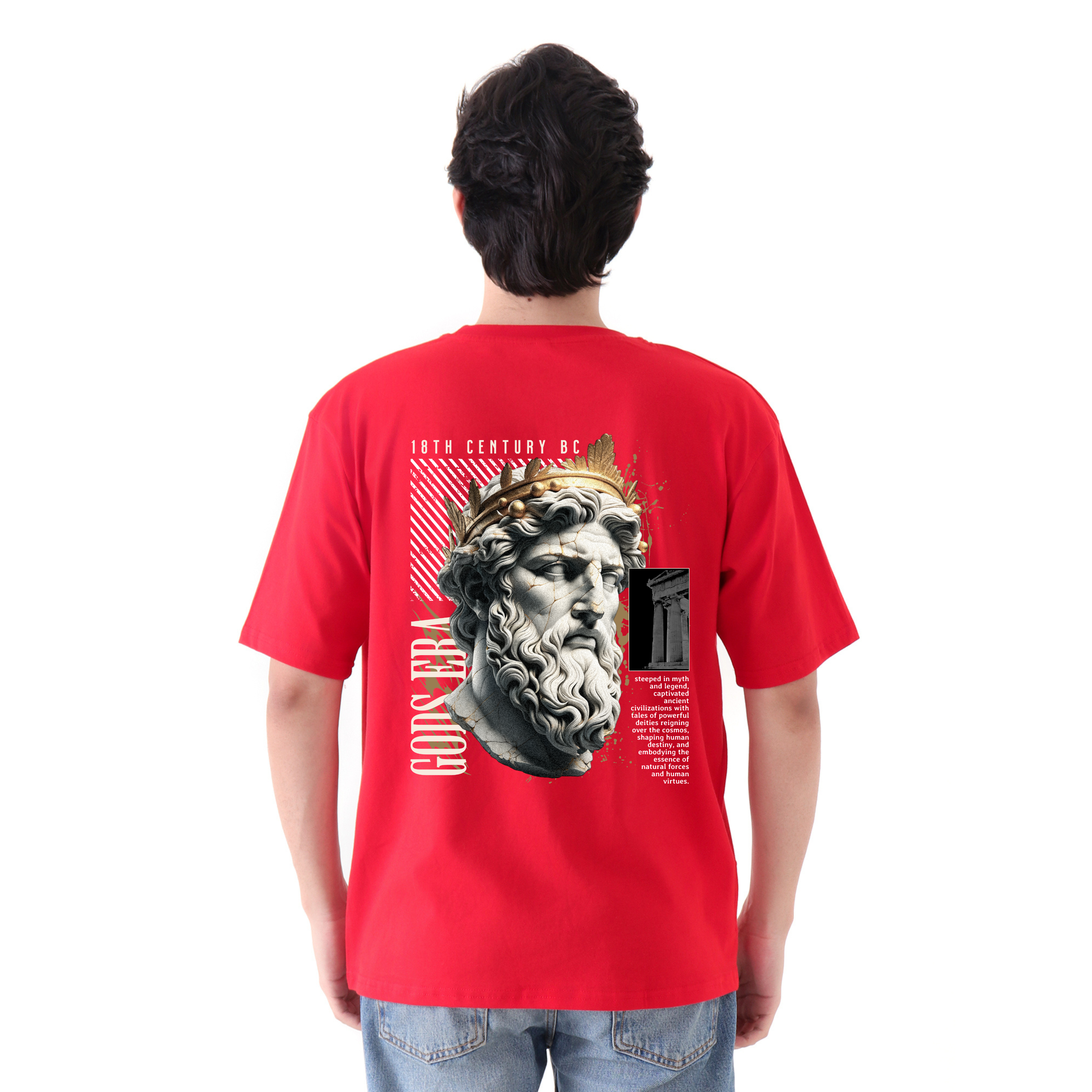 Gods Era - Red - Oversized Tshirt