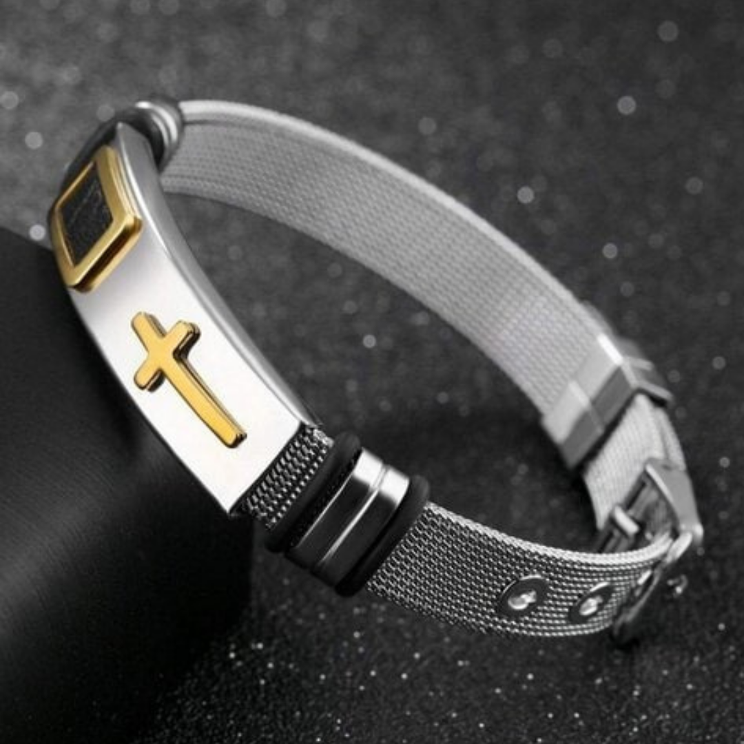 Punk Cross Bracelet For Men By Pyjamawala