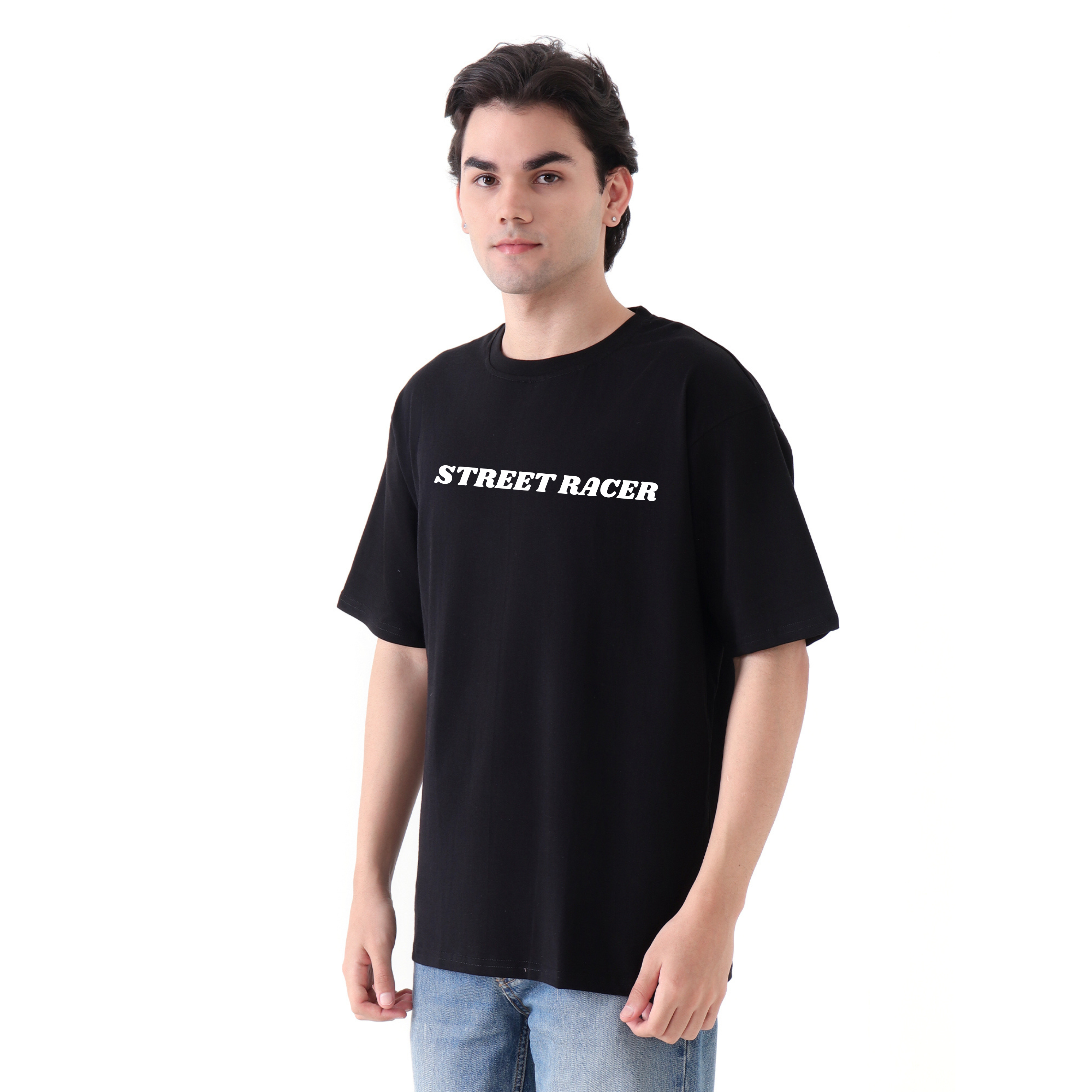 Street Racer - Black - Oversized Tshirt
