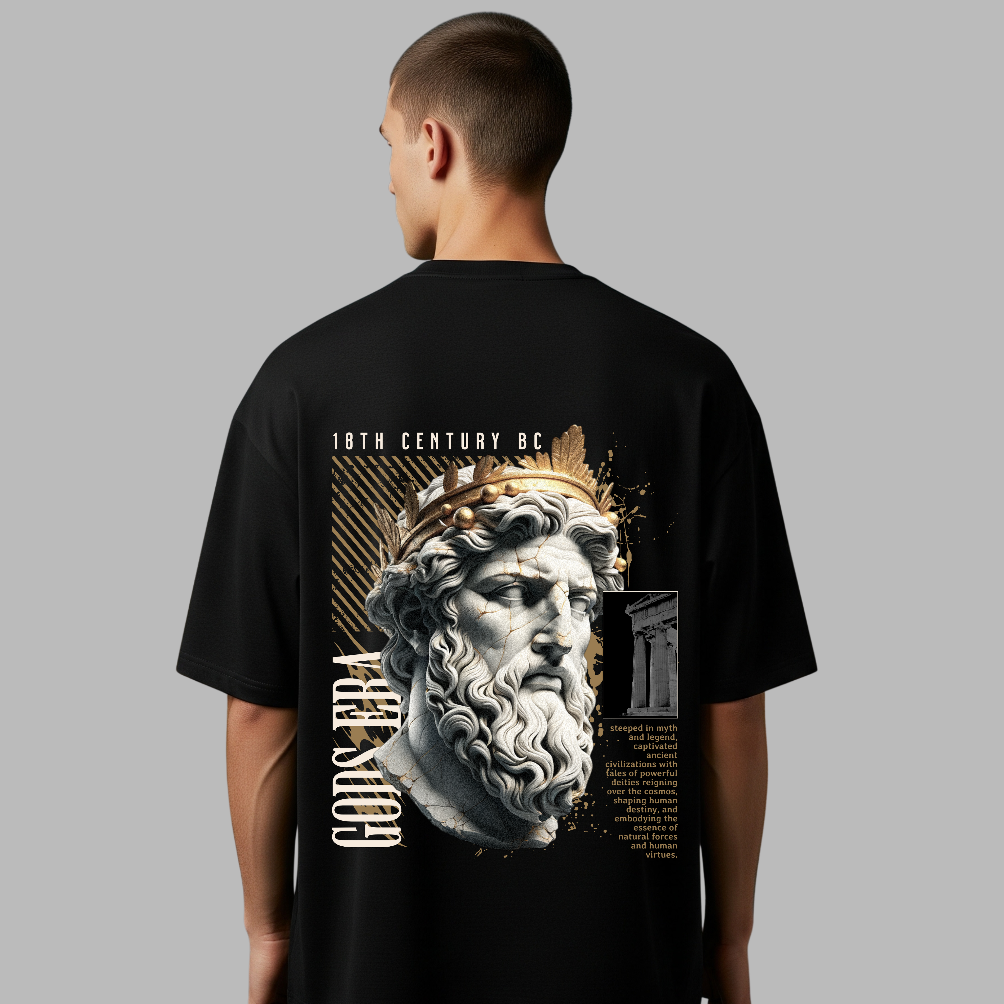 Gods Era - Black - Oversized Tshirt