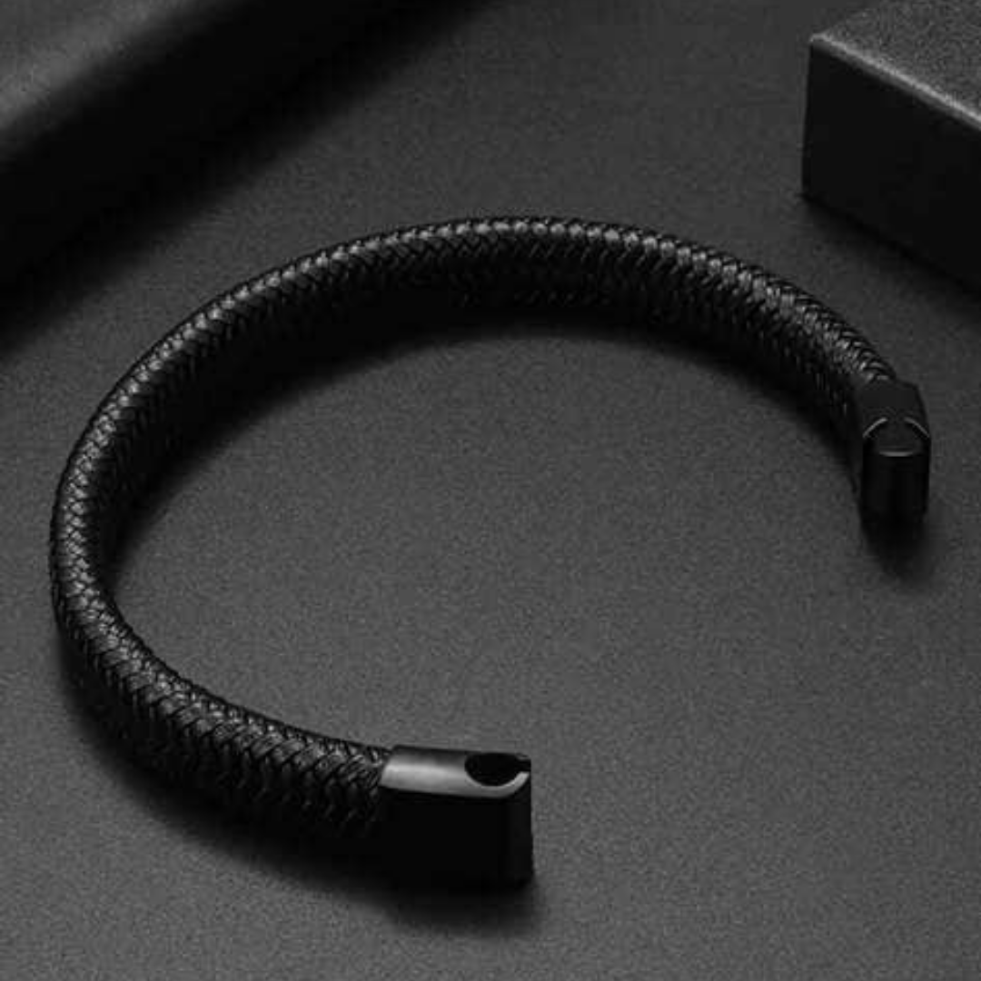 Braided Leather Bracelet For Men By Pyjamawala