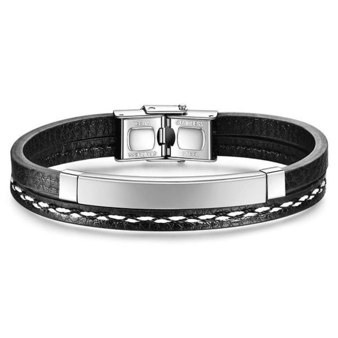 Leather Hand Bracelet For Men By Pyjamawala