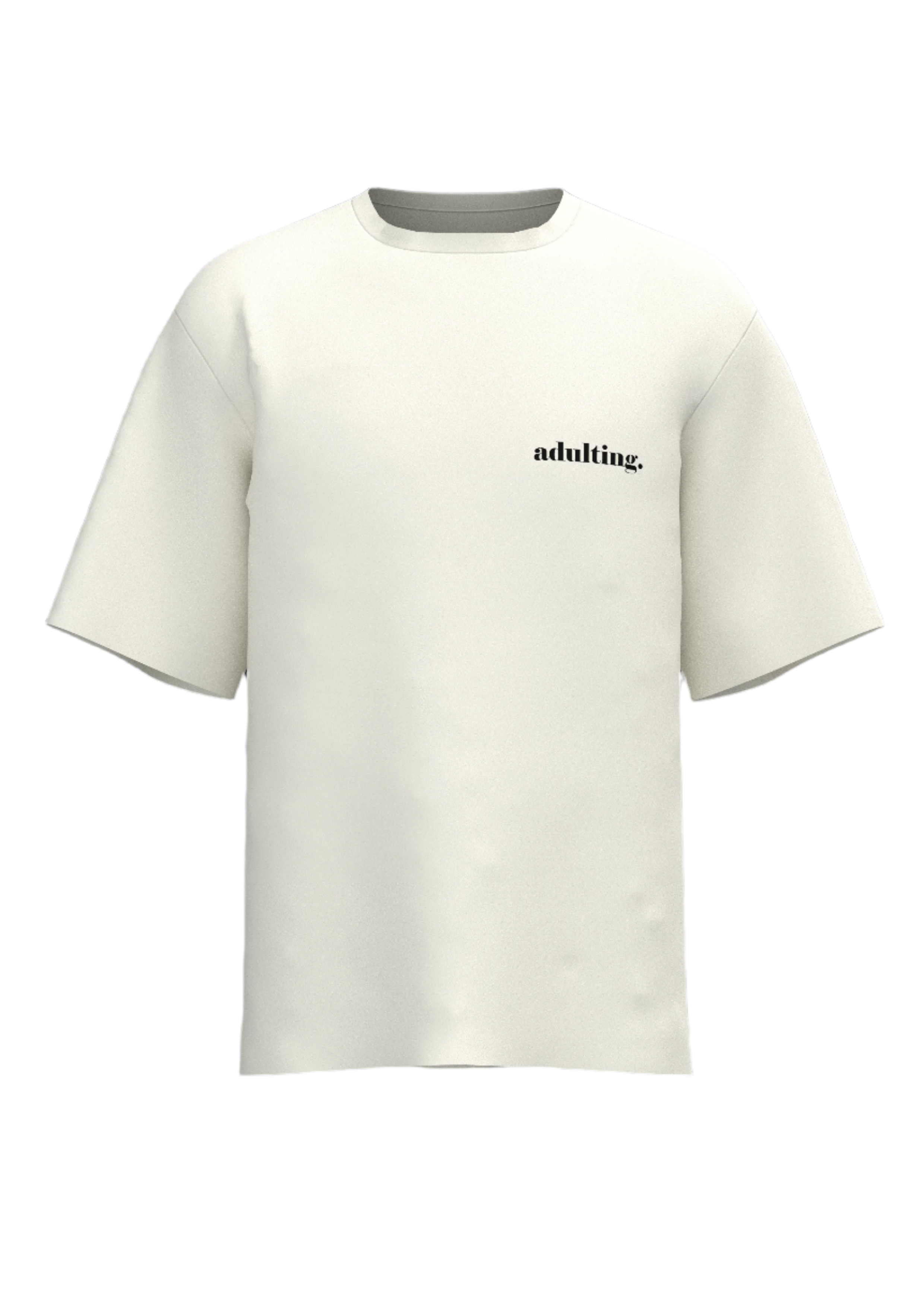 Adulting Oversized T-Shirt (White)