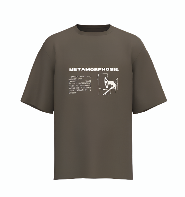 Metamorphosis Oversized T-Shirt (Brown)